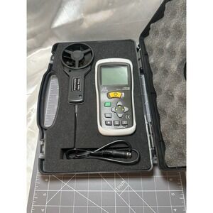 CEM DT-619 CFM/CMM Thermo-Anemometer w/Built-in Infrared Thermo Tested/working